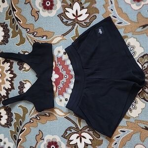 SET: ALO Waffle--Short:"S" & Bra: "M"